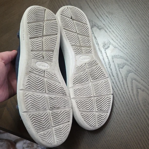 Dr. Scholl's Dark Blue Sneakers with White and Teal Accents - Picture 7 of 8